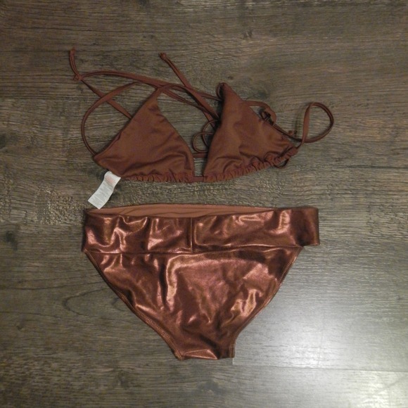 Aerie Bronze bikini bottom‎ Sexy little things top - Picture 11 of 11